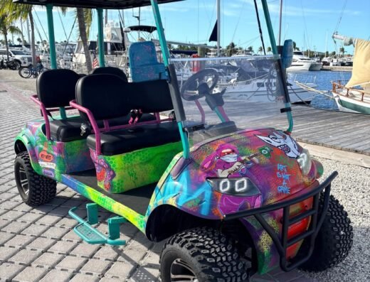 Neon Icon Golf Cart